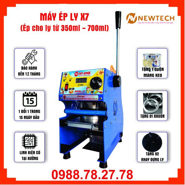 Máy ép miệng ly Newtech 2024